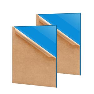 2 Pack 12'' x 16'' Opaque SkyBlue Acrylic Sheet, 3mm Thick Acrylic Plastic Sheets Plexiglass Boards for Laser Cutting and DIY Craft Projects