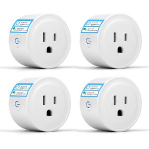 YNF Smart Plug, WiFi Smart Plugs That Work with Alexa and Google Home, Compatible with SmartThings, Smart Outlet with Smart Life App Remote Control, Timer Function, 2.4GHz Wi-Fi & Bluetooth (4 Pack)