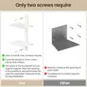 Floating Book Shelves for Wall, 6 Tier Invisible Floating Bookshelf, Vertical Spine Book Tower, Wall Mounted & Space Saving, Heavy Duty Metal Book Organizer for Home Office, 3 Pack White