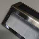 JSOT Solar Fence Lights - Solar Lights Outdoor Waterproof, Outdoor Light Deck Light for Outside Garden Backyard Patio Yard Wall Stair Step Post 3LED Lighting, Warm Light, 6 Pack