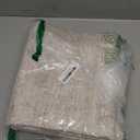 GarveeHome Scalloped 3x5 Washable Rug for Entryway, Super Soft Entryway Rug Non-Slip, Printed Faux Wool Floral 3x5 Area Rug Thin Floor Carpet for Kitchen, Bedroom, Office, Living Room, Beige