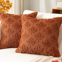 Artscope Maple Leaf Fall Pillow Covers 50 x 50 Set of 2 Decorative Autumn Harvest Holiday Throw Pillow Cases Soft Plush Faux Fur Couch Cushion Case for Farmhouse Sofa Bed Room Home Decor