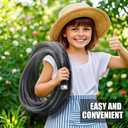 Relxitl Garden Hose 100feet, Water Hose with 10 Function Hose Nozzle, NON-Expandable Hose, Tough & Flexible, Lightweight, Crush Resistant Fittings, Kink & Tangle Free, Rust Proof for Watering