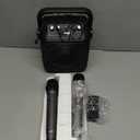 Karaoke Machine, Portable Bluetooth Speaker with 2 Wireless Microphones for Adults & Kids with Lights, Karaoke Microphone with PA System Supports USB/TF/FM/AUX for Home Party Home System Packages (Black)