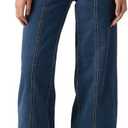 Levi's Women's 318 Shaping Wide-Leg Jeans (Blue, L) 34"