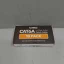 Everest Ultra Slim Cat6a Ethernet Patch Cables 1ft (10-Pack) Red - 10GB Cat 6a Patch Cable - Bendable, Flexible & Thin Ethernet Cable - Space Saving 32AWG 550MHZ Cat6a Cables - 100% Copper Wires