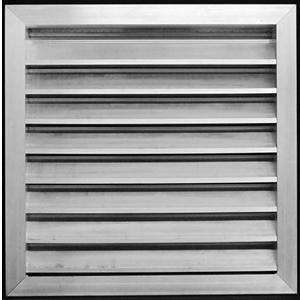 HVAC Premium 24"W x 24"H Aluminum Exterior Gable Louver Vent for Walls & Crawlspace - Weather-Resistant Air Grille with Screen Mesh - [Outer Dimensions 25.75"W x 25.75"H]