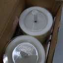 3"x4" Outdoor Waterproof Flameless Candles with Remote and Timers, LED Candles, Battery Operated Candles, Electric Fake Pillar Candles for Patio, Porch, and Lanterns Decor (Ivory)