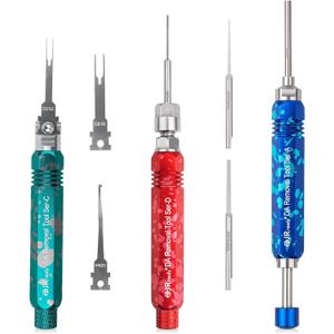 JRready ST5266 Electrical Pin Removal Tool Kit for AMP/Metri Pack/Weather Pack Series Connector, Car Repair Pin Extractor Tool for Electrical Harness terminals and Connectors