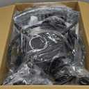 Dannilong Caged Ceiling Fan with Light, 18 Inch Black Fandelier Ceiling Fans for Kitchen Bedroom Outdoor, Remote Control, Reversible