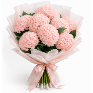 Pack of 4x12= 48 pcs Flowers Real Touch 3 Ft Lifelike Hydrangea Flower for Home Wedding Office Party Living Room Decoration (Baby Blue)