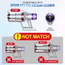 Upgraded Canister Compatible with Dyson V11 V15 SV14 SV15 SV22 Vacuum Cleaner Dust Bin, for Bin Part no. 970050-01 and Part no. 965443-01 with HEPA Filter