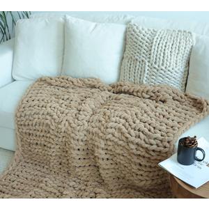 Oeko Tex Standard 100 Luxury Chenille Blanket 40 in x 40 in