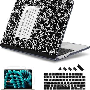 May Chen for M4 MacBook Air 13.6 Inch Case 2025 2024 2023 2022 Release Models: A3240 A3113 M3 A2681 M2, Plastic Hard Shell Case for MacBook Air 13.6" with Retina Display Fits Touch ID, Book