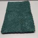 JUSPURBET Dark Green Lumbar Soft Corduroy Throw Pillow Covers 12x20 inch Set of 2 with Invisible Zipper for Sofa Couch Bed Christmas Decorative Boho Solid Rectangle Striped Cushion Covers