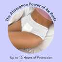 Rael Disposable Underwear for Women, Organic Cotton Cover - Incontinence Pads, Postpartum Essentials, Disposable Underwear, Unscented, Maximum Coverage (Size S-M, 12 Count)