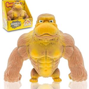 Stretchy Monkey Fidget Toy  Funny Brown Gorilla Stress Relief Toy, Squeeze and Decompress, Easter Gift for Kids and Adults