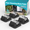 Floor Mounting Base Pad for Mini Split Air Conditioner, Air Compressors, Condensers, Generators, 4 Pack Heavy Duty Anti Vibration Rubber Pads, Max. Load 2000 lbs, Rubber Mini Split Pad