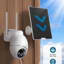 4G LTE Cellular Solar Security Camera Wireless Outdoor, 2K No WiFi Solar Powered Camera Built-in SIM Card, 2-Way Talk Cameras for Home Security with Night Vision, PIR Motion Detection, Spotlights