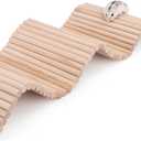 Niteangel Hamster Climbing Ladder Wooden Suspension Bridge for Guinea Pigs Rats Hedgehog Gerbils Mouse Sugar Glider and Other Small Animals (Large) (26.4 x 7.9")