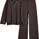 Women's 2 Piece Lounge Sets Oversized Slouchy Matching Cozy Knit Sets,  Size M