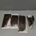 Clip in Short Hair Extensions Real Human Hair,Prokyvity Invisible Human Hair Clip in Extensions Short,(6inch&8inch)4 pieces Mini Extensions for volume or highlight,Meduim Brown