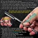 Hair Scissors 6 Inch Professional Barber Hair Thinning Scissors Thinning Shears 440C Barber Shears 30 Teeth Rose handle KINSARO for Hairdresser Barbershop or Home Use