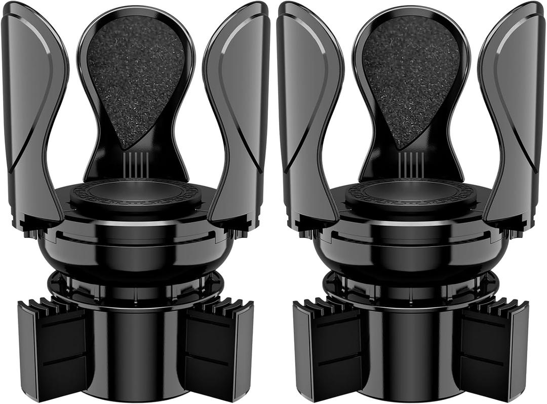 2Pack Car Cup Holder Expander, Cup Holder Extender Adapter with Expandable Arm and Adjustable Base, Compatible with Yeti Ramblers, Hydro Flasks, Stanley, Owala Most Coffee Mugs Bottles & Cups