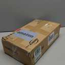 HOOBRO Small Narrow Side Table with Charging Station, Skinny End Table for Small Spaces, Slim Nightstand with USB Ports Outlet, Sofa Beside Table with Storage Shelf, Rustic Brown and Black BF102UBZ01