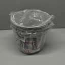 PLEXON Ice Bucket for Parties Coctail Bar Restaurant - Drink Beer Champagne Metal Pail Bucket with Handle, Beverage Chiller, 1.3 Gallon, Galvanized Steel, Gray, Set of 3