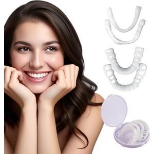 Temporary Veneers Kit for Women and Men, Tooth Replacement Kit, Nature and Comfortable (1 Count (Pack of 1), Natural)-00F5