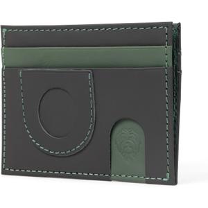 Havee Pico Cowhide Leather Card Wallet with AirTag Slot and RFID Blocking Protection - Black