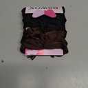 4 pcs Afro Puff Hair Tie Satin Hair Scrunchies, Black and Brown Adjustable Hair Ties, Adjustable Hair Ties for Thick Hair, Long Style No Slip Headband Afro Puff Hair Tie, Easy Use Hair Accessories (4 Count (Pack of 1))