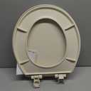 Bemis 730SLEC Slow Close Toilet Seat, Easy Clean Hinges and Durable Plastic Seat, Made in USA, Round, Bone