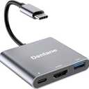 USB C to HDMI Adapter 4K@60Hz, USBC Digital AV Multiport Adapter with USB 3.0 & 100W Fast Charging, Type C to HDMI Converter for iPad/Mac/MacBook, USB-C Laptop Hub for Dell/Lenovo/Samsung...