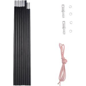 Aluminum Tent Poles Replacement, Fits Both Female and Male Ends, Lightweight Tent Pole Repair Kit, 7001 Aluminum Alloy T6 Heated