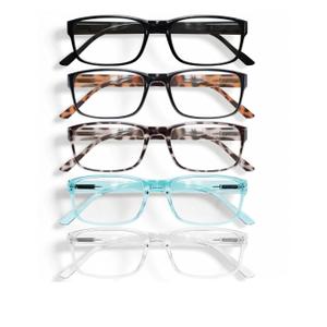Gaoye Professional Reading Glasses for All Day - Computer Readers with Blue Light Protection - Value Pack 0.75