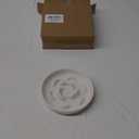 Ceramic Cat Slow Feeder Bowl - Pastel Series Cat Plate for Dry and Wet Food - Cute Maze Feeder Dish for Healthy Eating - Dishwasher Safe - 6.3''W x 1.2''H - 7 OZ - Ivory White