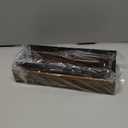 Beeveer 2 Pack Farmhouse Magnetic Spice Rack for Refrigerator Metal Magnet Basket Shelf for Fridge Seasoning Storage Organizers Home Decor Kitchen Accessories (Wooden Color