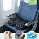 Travel Seat Cushion For Airplane, Cooling Memory Foam Seat Cushion For Long Flights, Stadium Portable Seat Cushion For Various Sports Events, Folding Chair Pads For Car, Kayaking, Camping, Bleachers