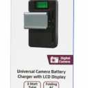 ZGEAR - Universal Camera Battery Charger W/LCD Charge Display