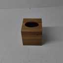 ALELION Tissue Box Cover Square - Acacia Wood Tissue Box Holder for Tabletop Night Stands Bathroom Office - Decorative Facial Cube Tissue Box Cover for Modern Farmhouse Decor