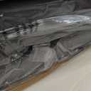 COLAMY Button Tufted Dining Chairs Set of 6, Parsons Upholstered Fabric Dining Room Chairs Kitchen Chairs with Wood Legs and Padded Seat, Light Grey