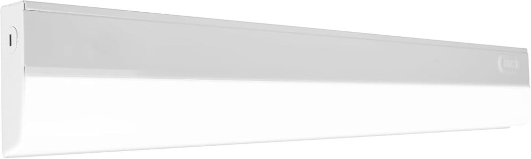 24 LED Direct Wire Under Cabinet Light - Dimmable Undercounter LED Lights for Kitchen - Selectable CCT 2700K-5000K, 612-648 Lumens, 9W - UCB Series Hardwired Under Cabinet Lighting by NICOR Lighting