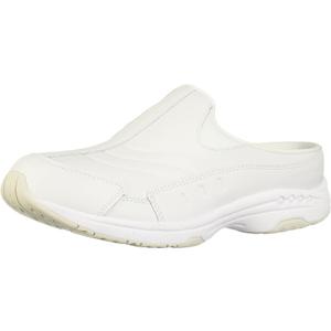 Easy Spirit Women's Tourguide Clogs (8 Wide, White Leather)