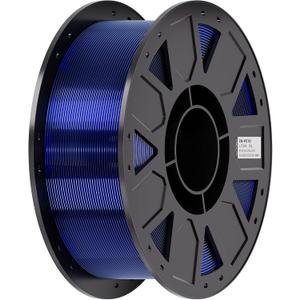 Creality Ender PETG 3D Printer Filament 1.75mm 1KG (2.2lbs), High Precision, Strong Toughness, Odorless, Better Flow, Moistureproof 3D Printing Ender PETG Filament, Transparent Blue