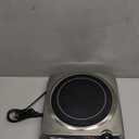 OVENTE Countertop Infrared Single Burner, 1000W Electric Hot Plate with 7 Ceramic Glass Cooktop, 5 Level Temperature Setting & Easy to Clean Base, Compact Stove for Home Dorm Office, Silver BGI101S