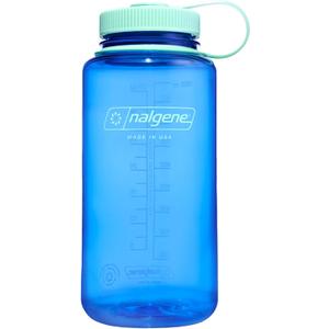 Nalgene 32 oz Wide Mouth Water Bottle | BPA-Free, Durable & Leak Proof, Lightweight Bottle for Hiking & Gym, Work & Travel (Cornflower Blue)