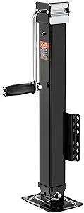 8000 lbs Trailer Jack, Bolt-On, 28.6" Vertical Travel, Heavy Duty, Adjustable Drop Leg, for Utility Trailer, Yacht, Boat