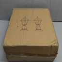 Solar Lamp Post Lights 2 Pack, 3000K Dusk to Dawn Solar Post Lights with Pier Mount Base, Waterproof Outdoor Post Lantern, Aluminum & Glass Housing for Garden Yard Pole Pillar